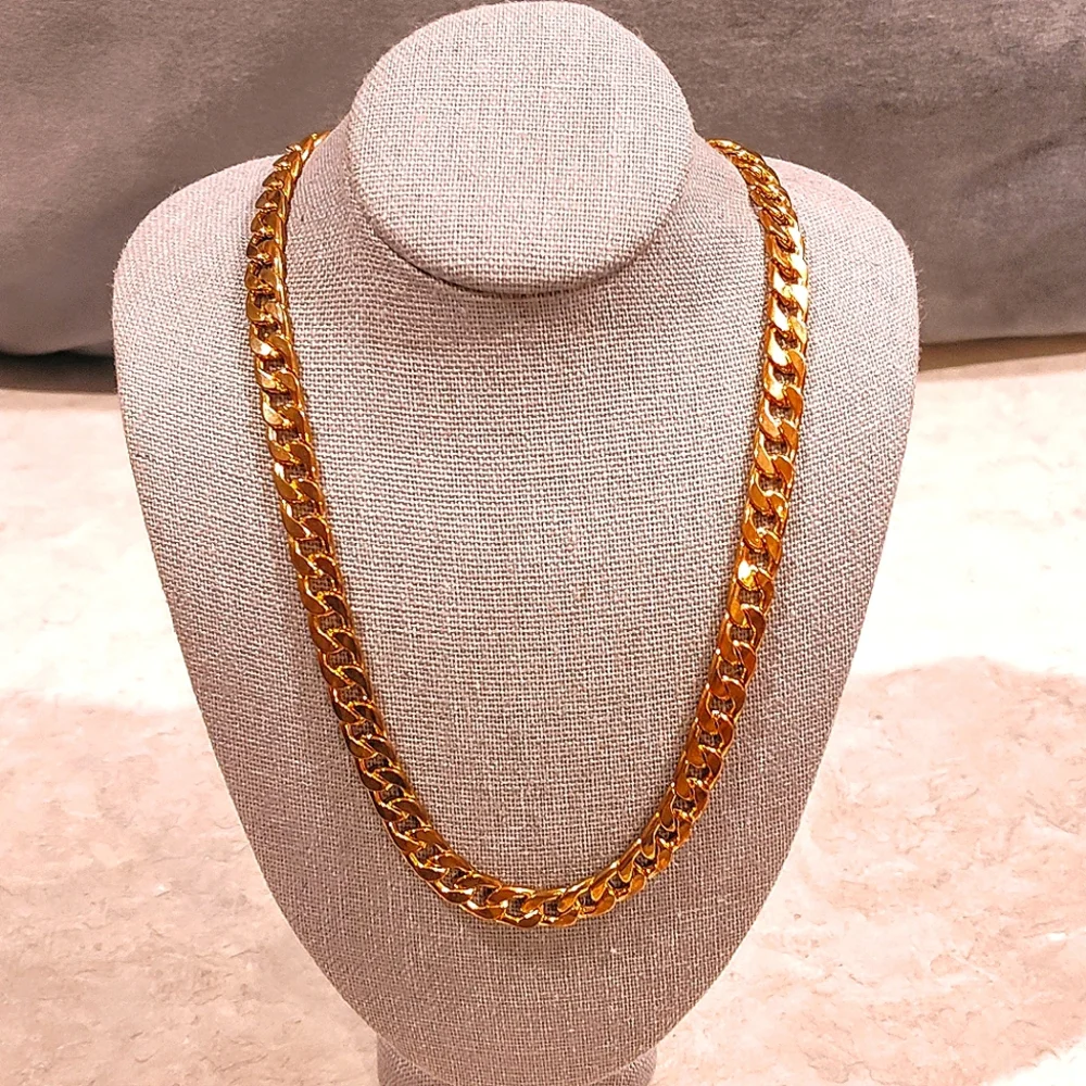 14K ROSE GOLD PLATED MENS 24